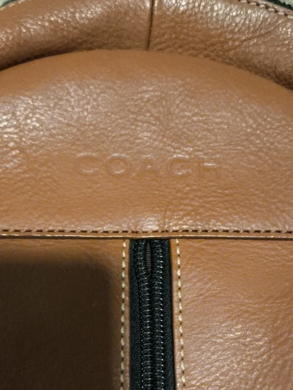 Unisex Tan Leather Sling Bag - Unbranded - Rare